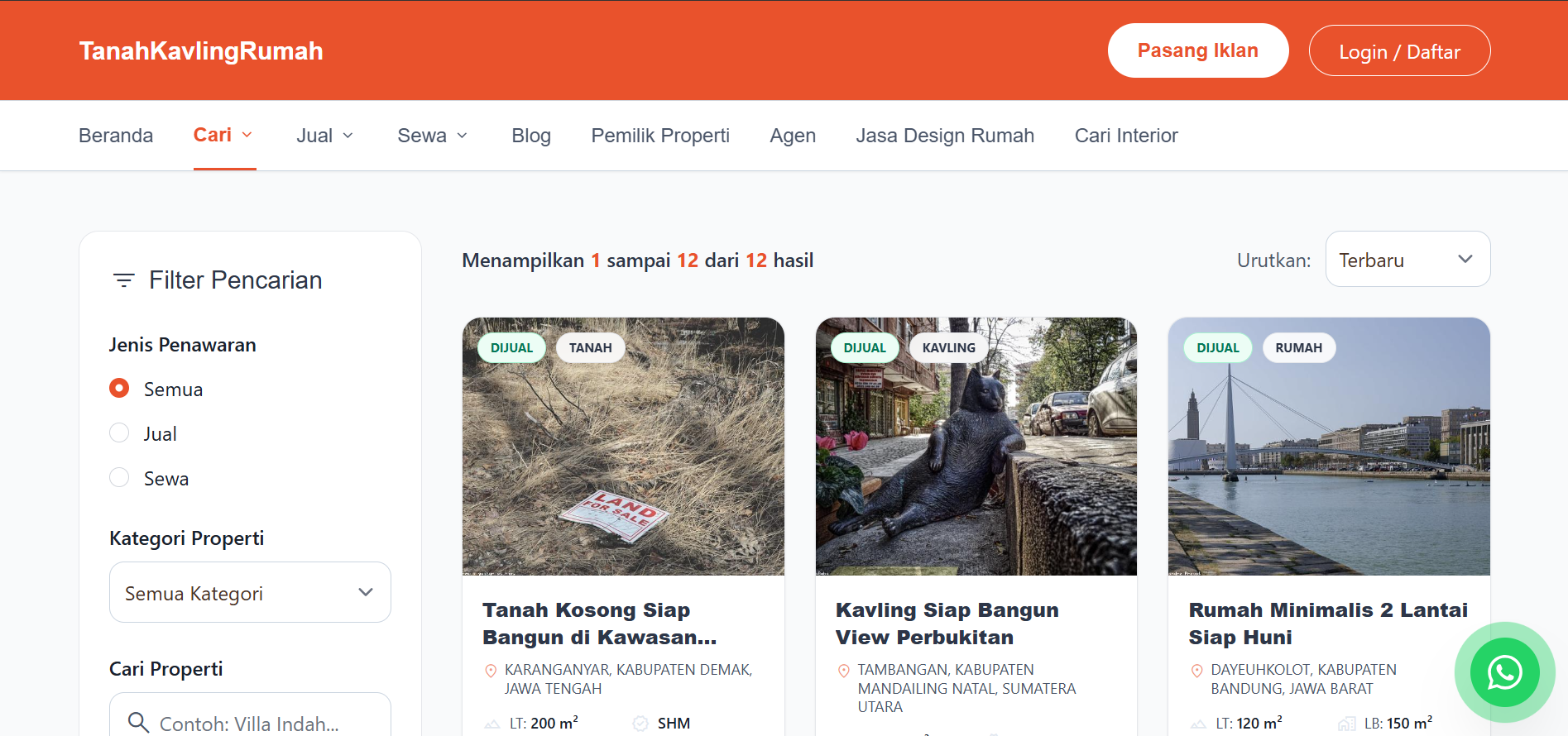 Preview Tampilan Fitur Jangkauan Pemasaran Luas & Multi-Wilayah