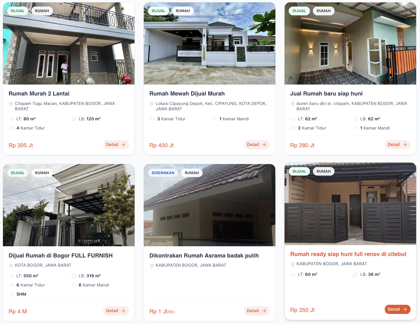 Preview Listing Biasa Properti