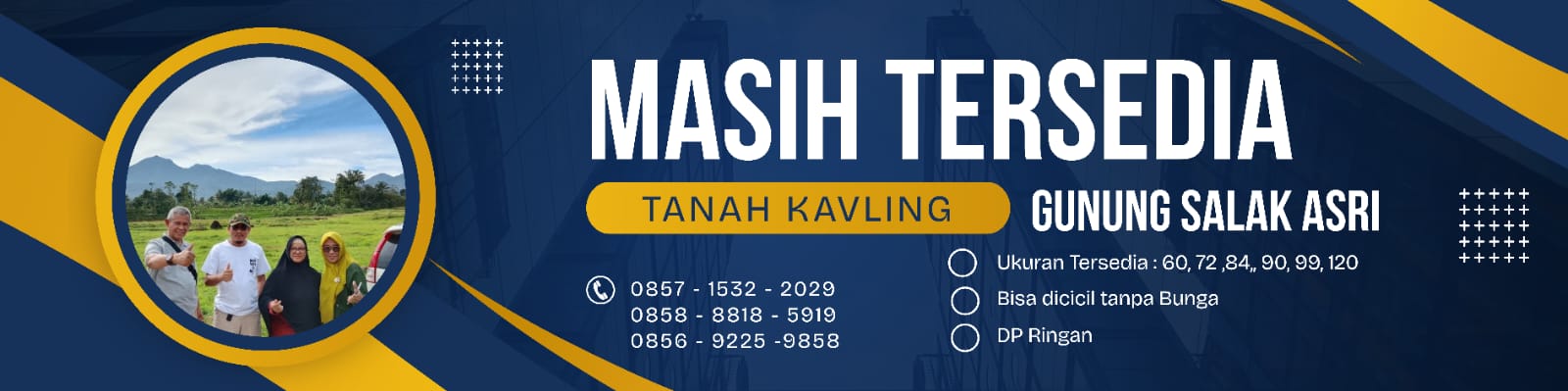 Banner Iklan Properti Kavling Gunung Salak Asri