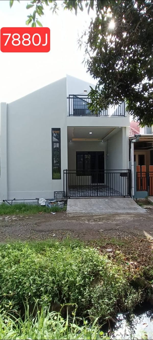 rumah cantik konsep mezanin balkon
