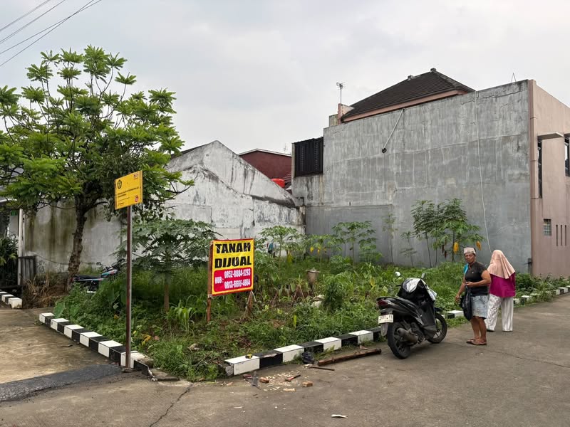 Foto Dijual Tanah di KABUPATEN BOGOR - Tanah Hook Komplek Puri Nirwana 3 Cibinong