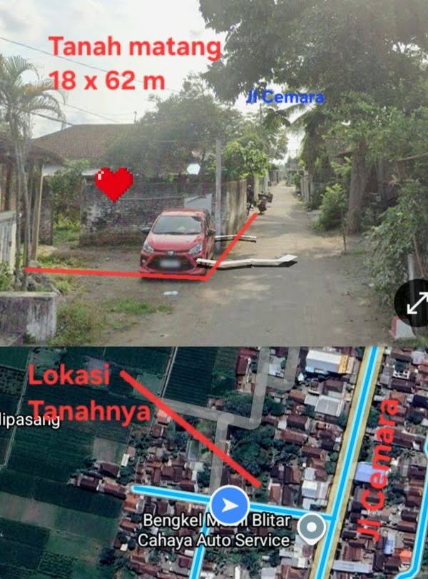 Tanah, Rumah, Sawah di Blitar