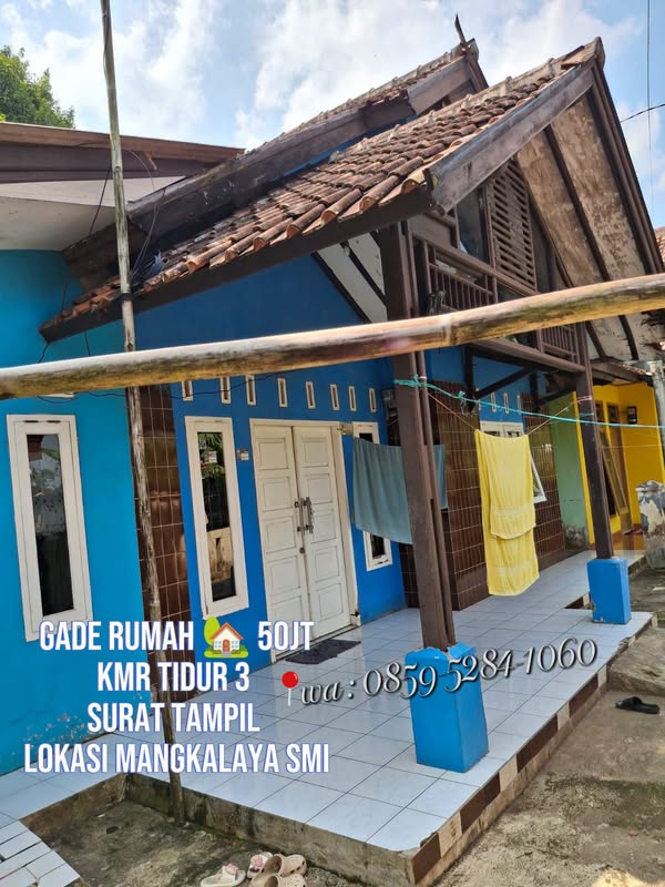 Dijual Rumah Luas 230m2 4 KT di Mangkalaya Sukabumi Murah