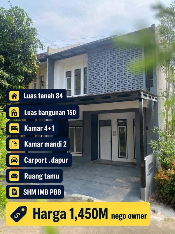 Dijual Rumah Cluster Gandul Cinere Dekat Jakarta Turun Harga