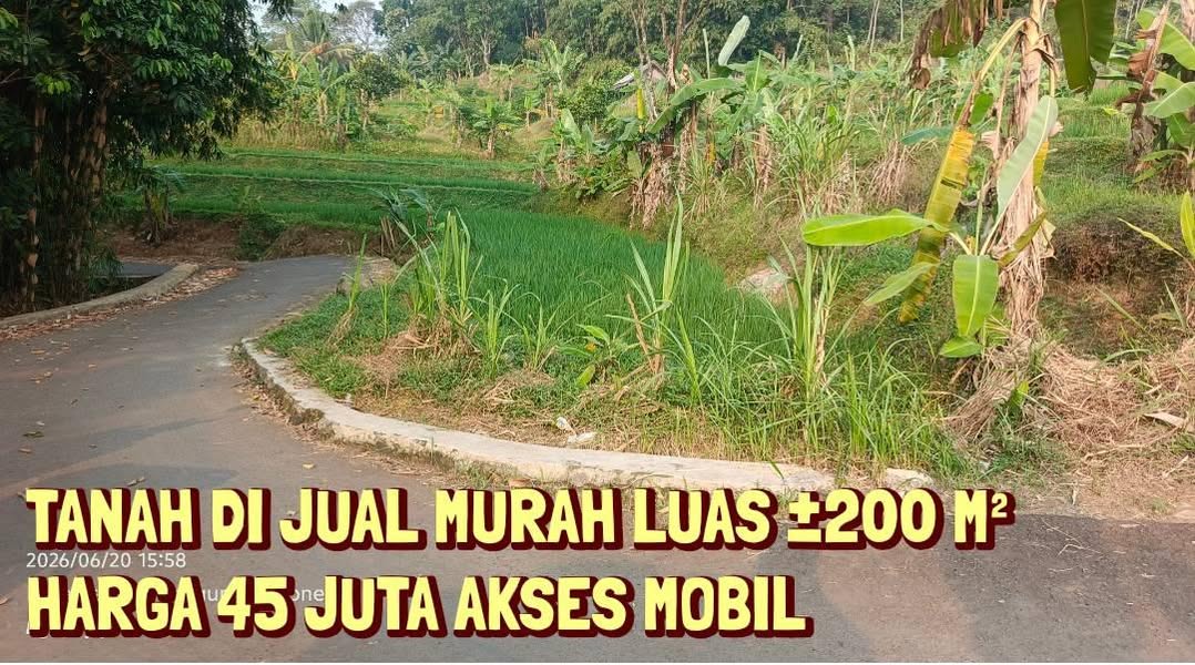 Dijual Tanah Strategis 200m2 di Leuwiliang Bogor Barat