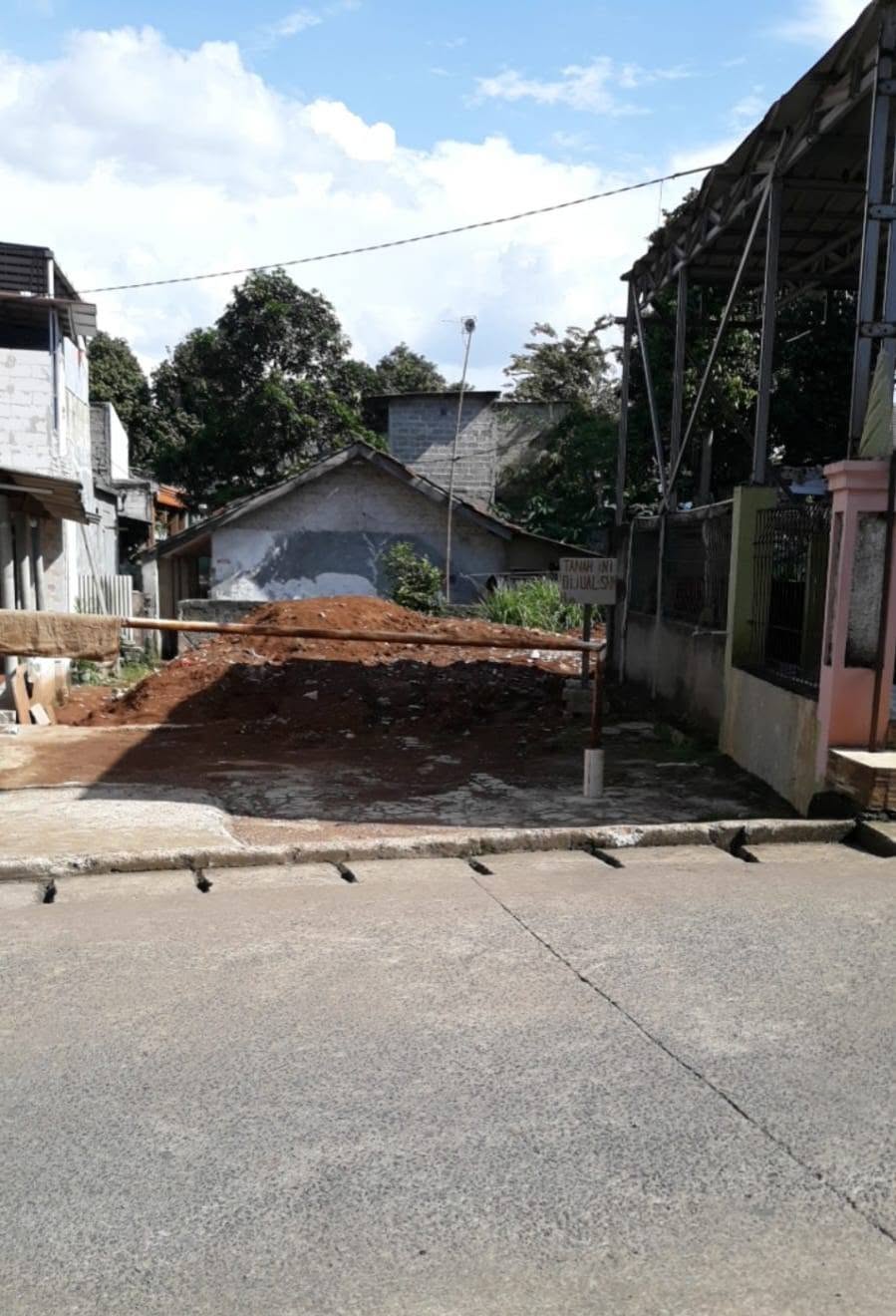 Dijual tanah Luas 166 meter