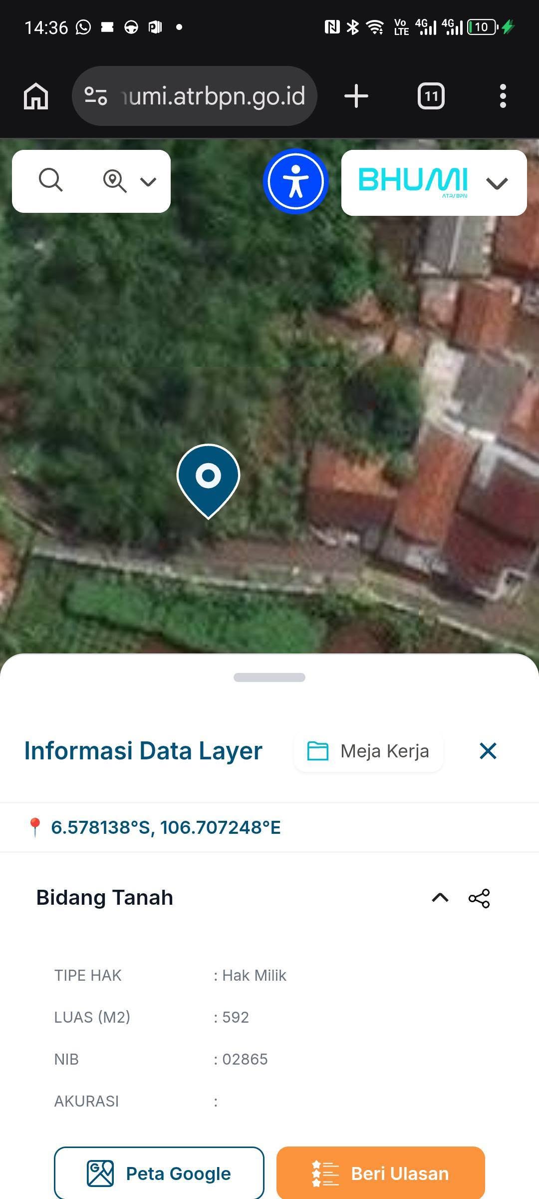 Foto 3 Dijual Tanah di KABUPATEN BOGOR - JUAL TANAH DEKET IPB DRAMAGA BOGOR