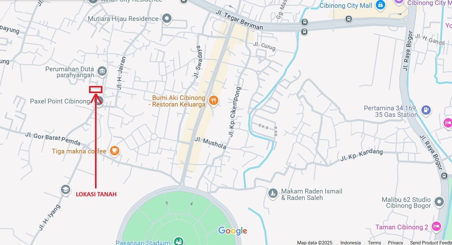 Foto 3 Dijual Tanah di KABUPATEN BOGOR - Dijual Tanah dekat dengan stadion pakansari